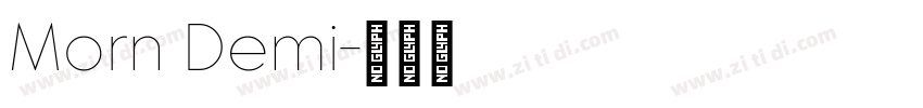 Morn Demi字体转换